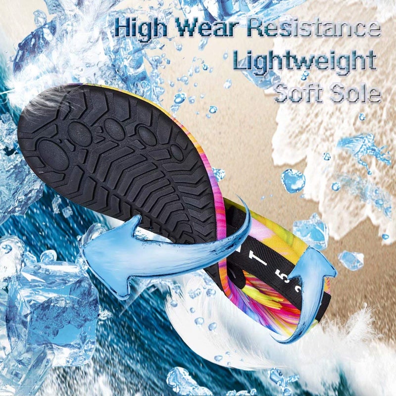 YALOX Water Shoes Women's Men's Outdoor Beach Swimming Aqua Socks Quick-Dry Barefoot Shoes Surfing Yoga Pool Exercise(Color,38/39EU) - Image 4